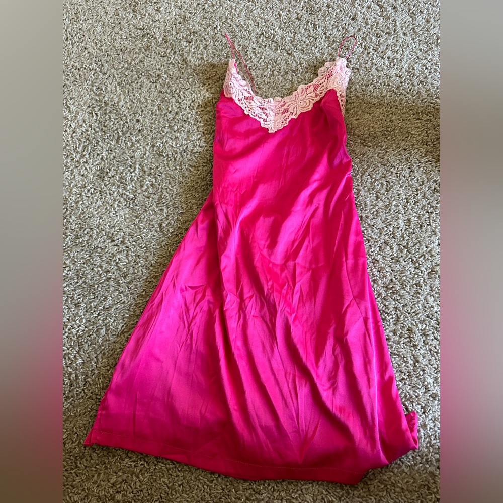 Beginning boutique slip dress with tie back!